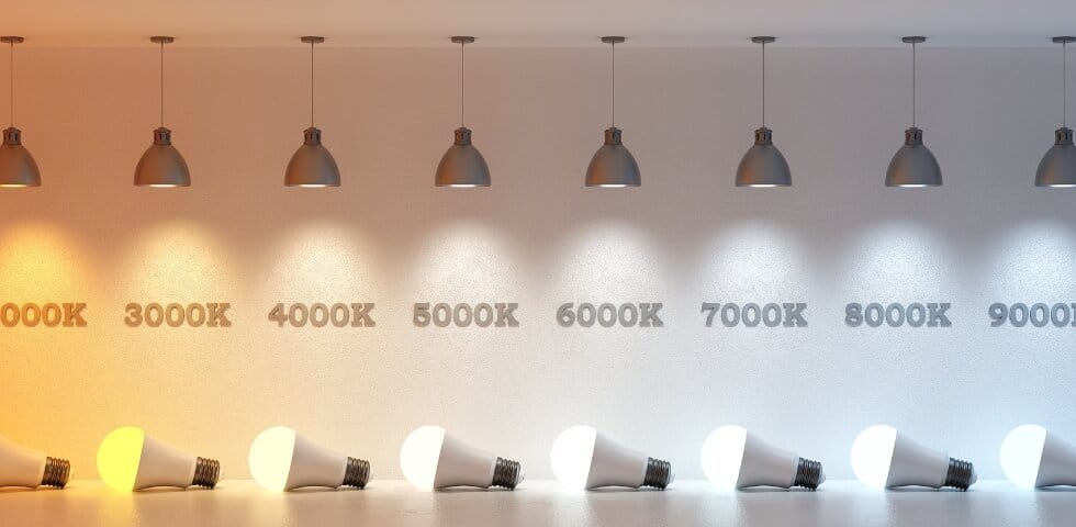 Farbtemperatur einer LED Leuchte