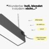 LED Pendelleuchte Black Line Basic mit hervorragenden Lichteigenschaften-min