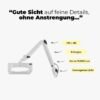 Lupenleuchte GL Großfeld - Vorteile