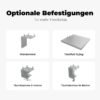 Lupenleuchte RLL Master optionale Befestigungsoptionen