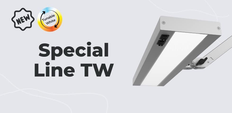 Neue LED Gelenkleuchte mit Farbwechsel - LED Special Line TW Beitragsbild